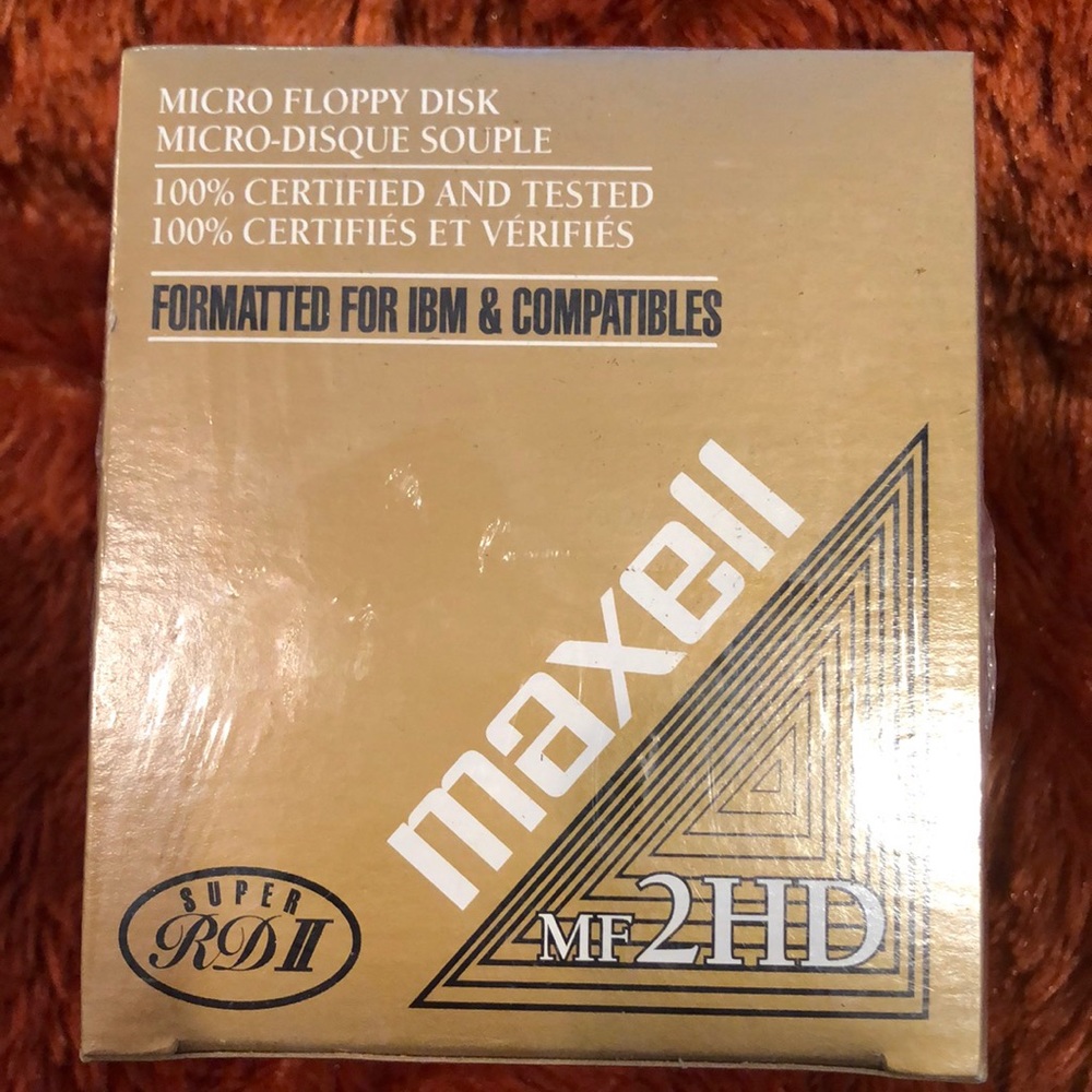 Maxell MF 2HD 3.5” High Density 30 Formatted Micro floppy disks